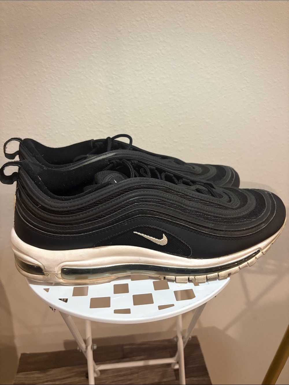 Nike Air Max 97 Black White Men’s 11.5 921826-001 OG Classic Full Length Air